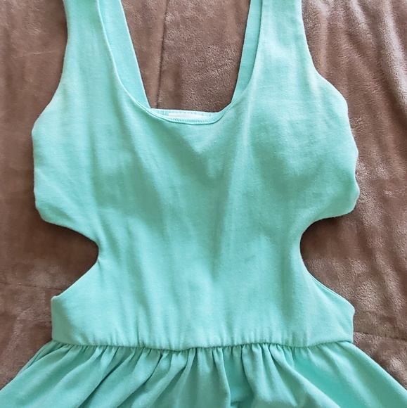 Turquoise L.A. Hearts Back Cutout Dress - Picture 2 of 5